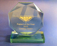 Etched Glass Award