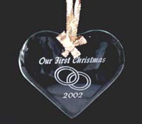 Etched Christmas Ornament